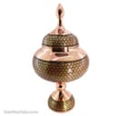 شکلات خوری مس و خاتم اصفهان 27 سانتی قرمز کد MJ-66