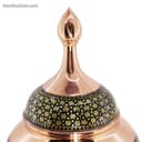 شکلات خوری مسی خاتم کاری شده پایه دار 30 سانتی کد MJ-64