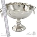 شکلات خوری مسی سفید پایه دار مدل گوشواره ای 15سانتی کد AH-53