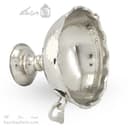 شکلات خوری مسی سفید پایه دار مدل گوشواره ای 15سانتی کد AH-53