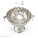 شکلات خوری مسی سفید پایه دار مدل گوشواره ای 15سانتی کد AH-53