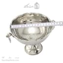 شکلات خوری مسی سفید پایه دار مدل گوشواره ای 15سانتی کد AH-53