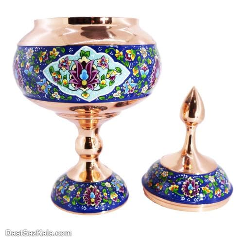 شکلات خوری مسی پایه دار مدل پرداز نانو شده کد MJ-17