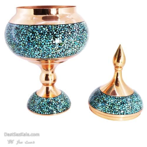 شکلات خوری مسی فیروزه کوبی نانو شده کد MJ-57