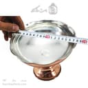 شکلات خوری مسی پایه دار زنجان مدل خورشیدی کد AAS-15