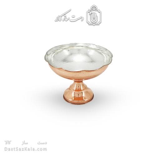 شکلات خوری مسی پایه دار زنجان مدل خورشیدی کد AAS-15