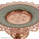 شیرینی خوری مس و خاتم پایه دار کد MJ-79