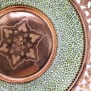 شیرینی خوری مس و خاتم پایه دار کد MJ-79