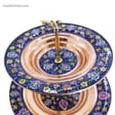 شیرینی خوری مسی دو طبقه مدل پرداز کد MJ-35