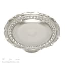 شیرینی خوری مسی سفید پایه دار جدید قطر 25 سانتیمتری کد AH-72