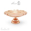 شیرینی خوری مسی پایه دار زنجان قطر 25 سانتیمتری کد AH-127