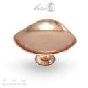 شیرینی خوری مسی پایه دار زنجان مدل سه گوش 24 سانتی کد AH-25