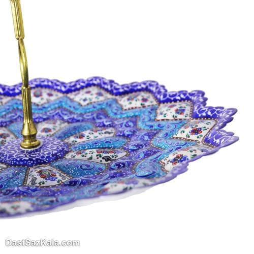 شیرینی خوری میناکاری مسی سه طبقه کد LT-76