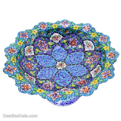 شیرینی خوری میناکاری پایدار مسی کد LT-42