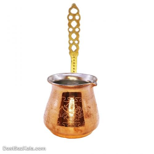 شیر جوش مسی زنجان طرح دار سایز کوچک کد SSH-22