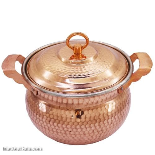 قابلمه مسی کوچک چکشی اصل زنجان مدل تیانچه تک نفره PA-55