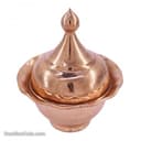 قندان مسی بدون پایه مدل کلاه فرنگی کد AM-16