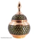 قندان مسی خاتم کاری سایز 18 کد MJ-82