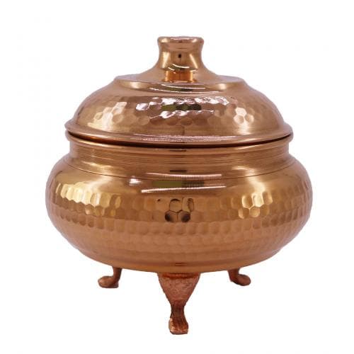 قندان مسی زنجان مدل سفینه ی سه پایه کد AAS-16