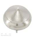 قندان مسی سفید مدل سفینه ی سه پایه 10سانتیمتری کد AH-81