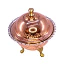 قندان مسی سه پایه برنجی زنجان 11 سانتیمتری کدSSH-57