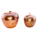 قندان مسی زنجان طرح سیب قلم کاری شده مجموعه 2 عددی کد SSH-46