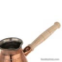 قهوه جوش مسی زنجان کوچک دسته چوبی کد SSH-20