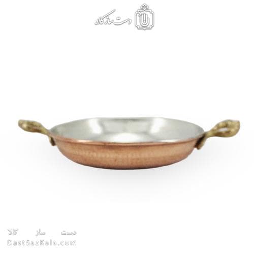 ماهیتابه مسی کوچک زنجان 17 سانتی دسته برنجی کد AH-158