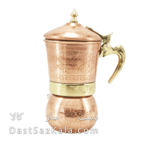 موکاپات مسی دو کاپ دسته برنجی کد AH-69