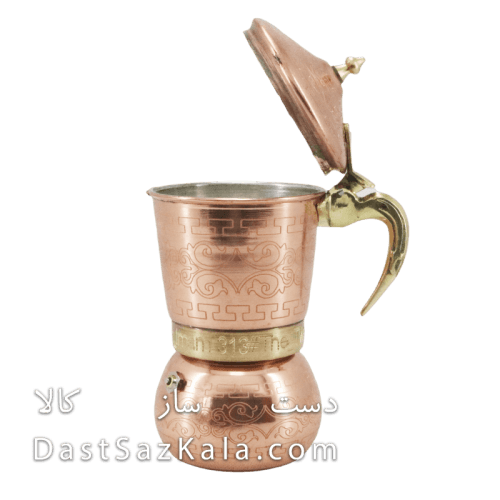 موکاپات مسی دو کاپ دسته برنجی کد AH-69