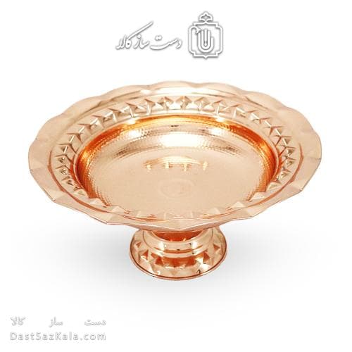 میوه خوری مسی جدید پایه دار فضلی قطر 32 سانتیمتری کد AH-120