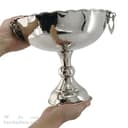 میوه خوری مسی سفید بزرگ مدل گوشواره ای قطر 27 سانتی کد AH-57