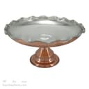 میوه خوری مسی پایه دار چکشی قطر 28 سانتیمتری کد AH-101