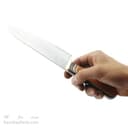 چاقوی آشپزخانه زنجان تیغه استیل دسته چوبی کد MN-10