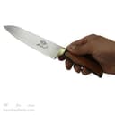 چاقوی آشپزی زنجان تیغه استیل دسته چوبی 26 سانتیمتری MN-35