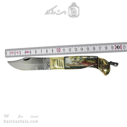 چاقوی دنده ای تاراسی زنجان طرح لیلی و مجنون کد SHN-34