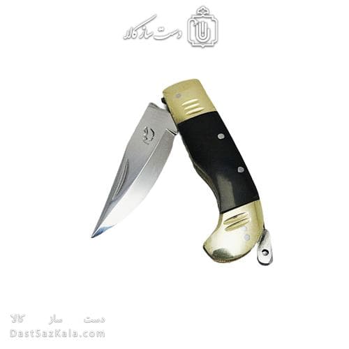 چاقوی دنده ای کوچک زنجان 18 سانتیمتری دسته مشکی کد SHN-32