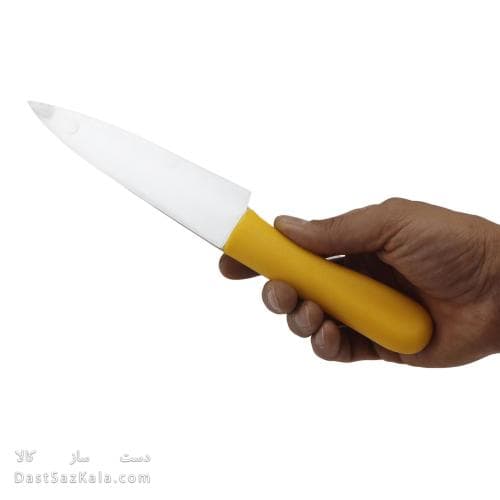 چاقوی راسته ای زنجان استیل و دسته پلاستیکی 27 سانتی کد MN-16