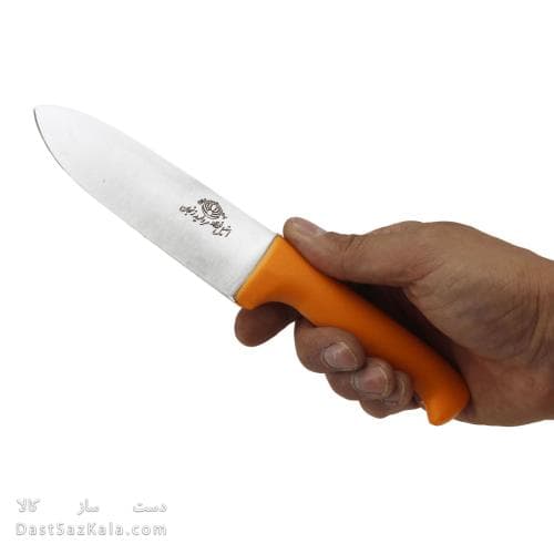چاقوی سلاخی زنجان تیغه استیل دسته پلاستیکی 23 سانتی MN-14