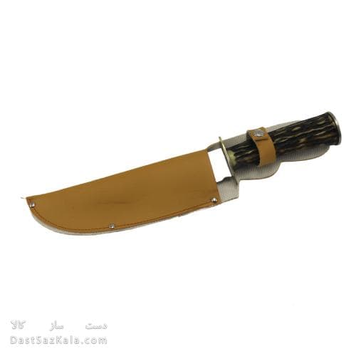 چاقوی شکاری تیغه استیل زنجان با غلاف 30 سانتیمتری کد MN-46
