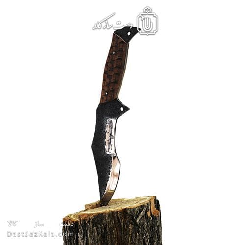 چاقوی شکاری دست ساز زنجان 30 سانتیمتری با غلاف کد MS-19