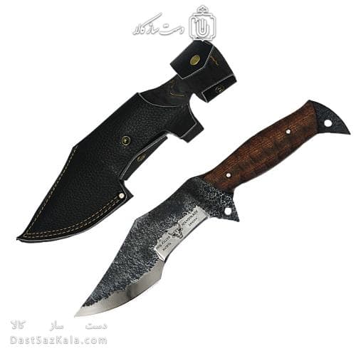 چاقوی شکاری دست ساز زنجان 30 سانتیمتری با غلاف کد MS-19