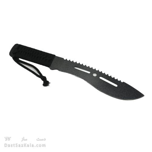 چاقوی شکاری مشکی با غلاف مناسب طبیعت گردی 35 سانتی کد MN-52