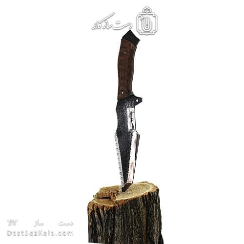 چاقوی طبیعت گردی دست ساز زنجان 35 سانتیمتری با غلاف کد MS-21