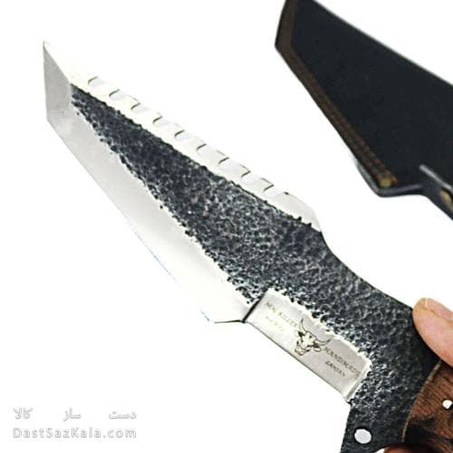 چاقوی طبیعت گردی دست ساز زنجان 35 سانتیمتری با غلاف کد MS-21