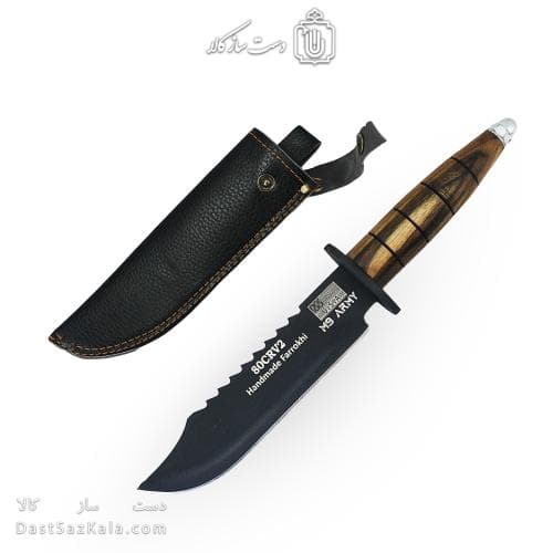 چاقوی طبیعت گردی زنجان 30 سانتیمتری با غلاف کد MS-18