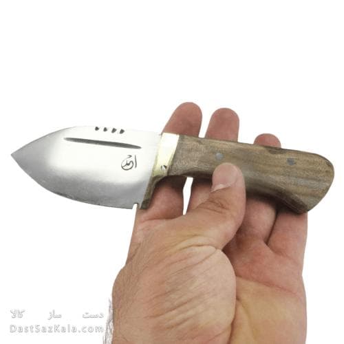 چاقوی پوست کن زنجان دسته چوبی 17 سانتیمتری کد MN-71