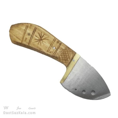 چاقوی پوست کن کوچک زنجان با دسته چوبی زیبا 15 سانتی کد MN-74