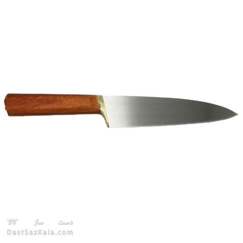 چاقو آشپزخانه استیل فولاد زنجان دسته چوبی 31 سانتی کد MN-21