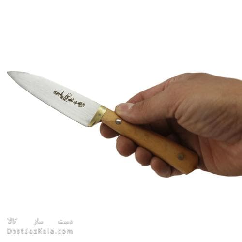 چاقو دم دستی کوچک زنجان دست ساز دسته چوبی 20 سانتی MN-24